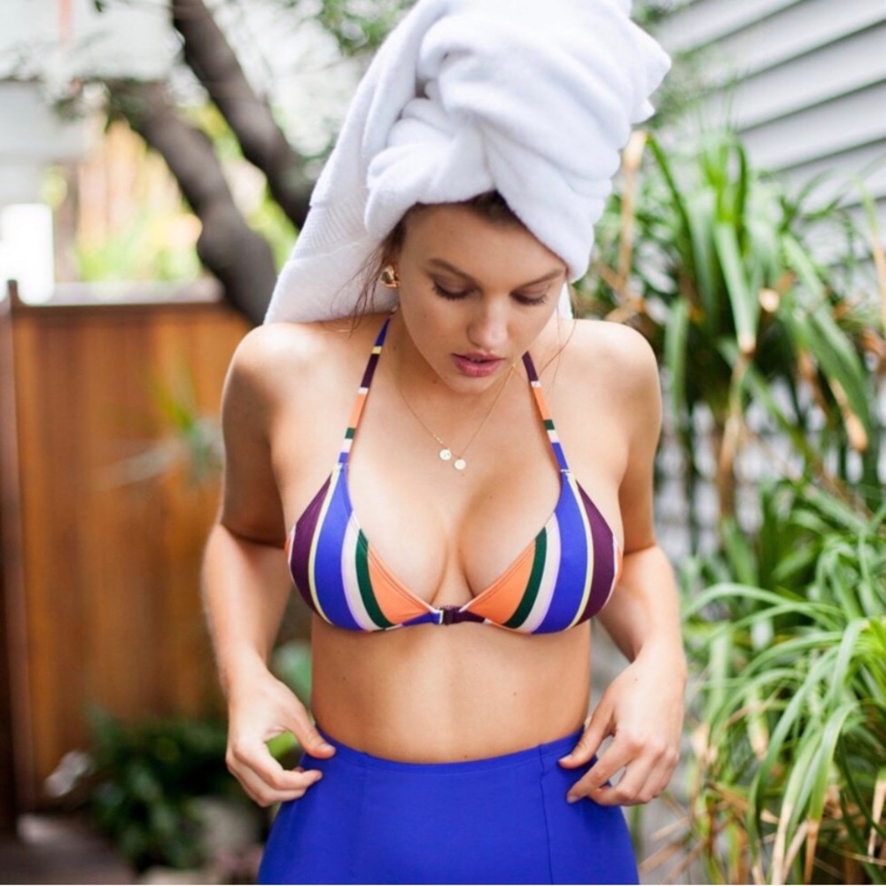 NEW Urban Outfitters Strappy Triangle Bikini Top S